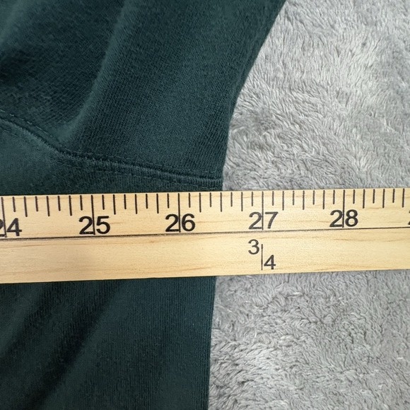 Lands' End Unisex 2XL Dark Green LS Cotton Crewneck Shirt SEE DESCRIPTION - Picture 12 of 15